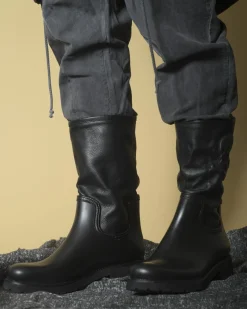 La Piscine Paris Bottes imperméables à empiècement en cuir Philipp Plein*Homme Chaussures