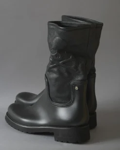 La Piscine Paris Bottes imperméables à empiècement en cuir Philipp Plein*Homme Chaussures