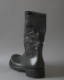 La Piscine Paris Bottes imperméables à empiècement en cuir Philipp Plein*Homme Chaussures