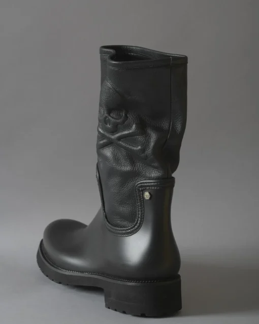 La Piscine Paris Bottes imperméables à empiècement en cuir Philipp Plein*Homme Chaussures