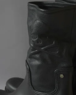 La Piscine Paris Bottes imperméables à empiècement en cuir Philipp Plein*Homme Chaussures