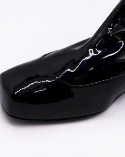 La Piscine Paris Bottes plates en cuir vernis Lanvin*Femme Chaussures