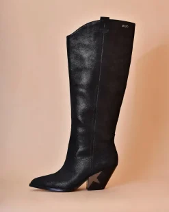La Piscine Paris Bottes santiags en daim scintillant Liu JO*Femme Chaussures