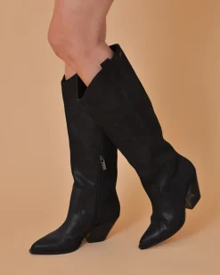 La Piscine Paris Bottes santiags en daim scintillant Liu JO*Femme Chaussures