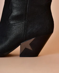La Piscine Paris Bottes santiags en daim scintillant Liu JO*Femme Chaussures