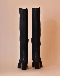 La Piscine Paris Bottes santiags en daim scintillant Liu JO*Femme Chaussures