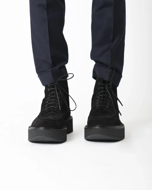 La Piscine Paris Bottine montante en cuir Premiata*Homme Chaussures