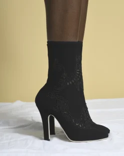 La Piscine Paris Bottines bimatière s à talon Dolce & Gabbana*Femme Chaussures