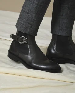 La Piscine Paris Bottines en cuir à boucle Raparo*Homme Chaussures