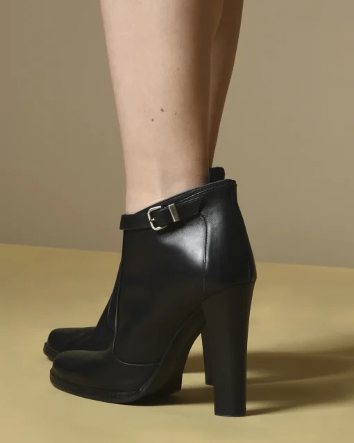 La Piscine Paris Bottines en cuir à boucles Plein Sud*Femme Chaussures
