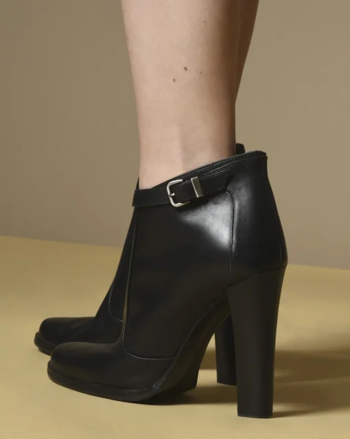 La Piscine Paris Bottines en cuir à boucles Plein Sud*Femme Chaussures