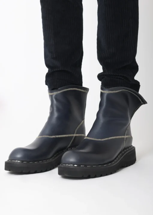 La Piscine Paris Bottines en cuir à fermeture éclair Premiata*Homme Chaussures