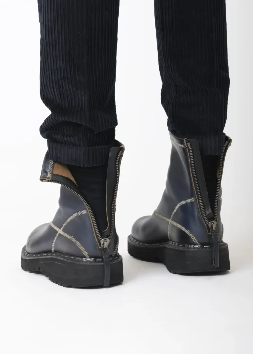 La Piscine Paris Bottines en cuir à fermeture éclair Premiata*Homme Chaussures
