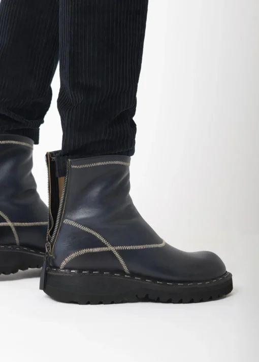 La Piscine Paris Bottines en cuir à fermeture éclair Premiata*Homme Chaussures