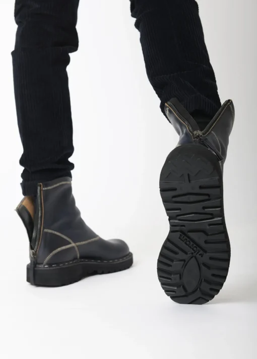 La Piscine Paris Bottines en cuir à fermeture éclair Premiata*Homme Chaussures