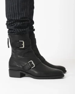 La Piscine Paris Bottines en cuir avec des Boucles en argent Premiata*Homme Chaussures