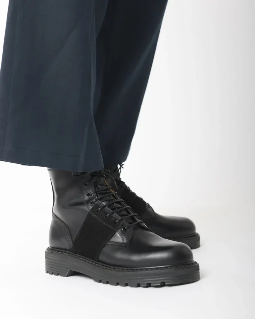 La Piscine Paris Bottines en cuir avec lacets Premiata*Homme Chaussures