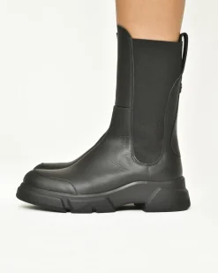 La Piscine Paris Bottines en cuir et caoutchouc e Voile Blanche*Femme Chaussures