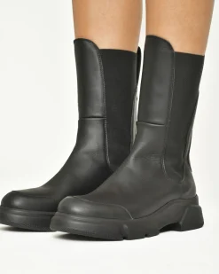 La Piscine Paris Bottines en cuir et caoutchouc e Voile Blanche*Femme Chaussures