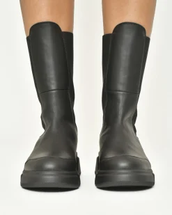 La Piscine Paris Bottines en cuir et caoutchouc e Voile Blanche*Femme Chaussures