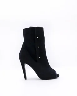 La Piscine Paris Bottines en daim à effet métallisé et en fourrure synthétique Aperlai*Femme Chaussures
