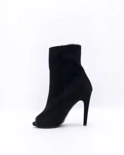 La Piscine Paris Bottines en daim à effet métallisé et en fourrure synthétique Aperlai*Femme Chaussures