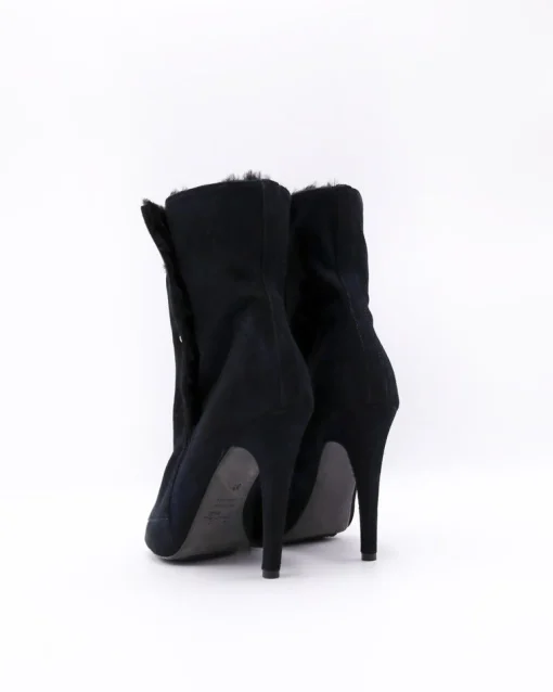 La Piscine Paris Bottines en daim à effet métallisé et en fourrure synthétique Aperlai*Femme Chaussures