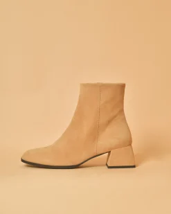 La Piscine Paris Bottines en daim à talons carrés Casheart*Femme Chaussures