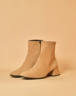 La Piscine Paris Bottines en daim à talons carrés Casheart*Femme Chaussures