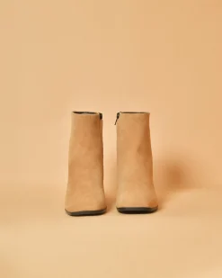 La Piscine Paris Bottines en daim à talons carrés Casheart*Femme Chaussures