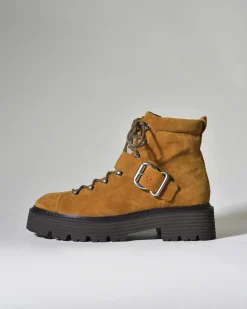 La Piscine Paris Bottines en daim camel Casheart*Femme Chaussures