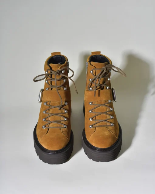 La Piscine Paris Bottines en daim camel Casheart*Femme Chaussures
