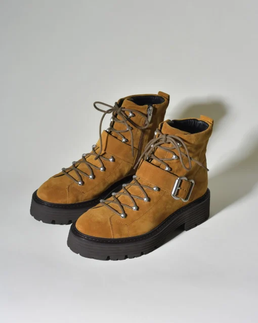 La Piscine Paris Bottines en daim camel Casheart*Femme Chaussures