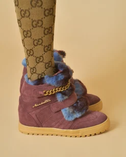 La Piscine Paris Bottines en daim et fourrure Serafini*Femme Chaussures