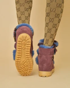 La Piscine Paris Bottines en daim et fourrure Serafini*Femme Chaussures