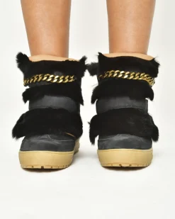 La Piscine Paris Bottines en daim et fourrure e Serafini*Femme Chaussures