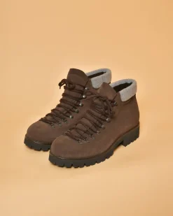 La Piscine Paris Bottines en daim à empiècement Peserico*Homme Chaussures