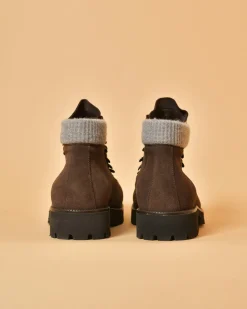 La Piscine Paris Bottines en daim à empiècement Peserico*Homme Chaussures