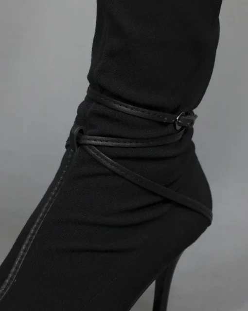 La Piscine Paris Bottines en tissu à finitions en cuir Antonio Barbato*Femme Chaussures