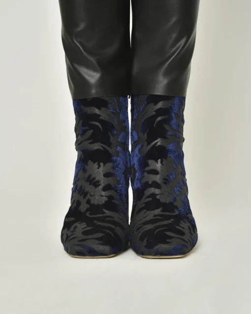 La Piscine Paris Bottines en velours imprimé Space Simona Corsellini*Femme Chaussures