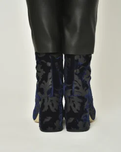 La Piscine Paris Bottines en velours imprimé Space Simona Corsellini*Femme Chaussures