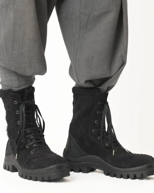 La Piscine Paris Bottines montante en daim Premiata*Homme Chaussures