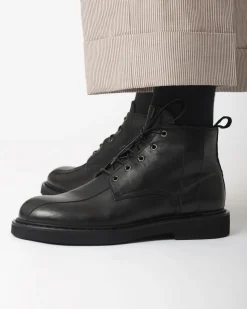 La Piscine Paris Bottines es à lacets et à surpiqûres en cuir Premiata*Homme Chaussures