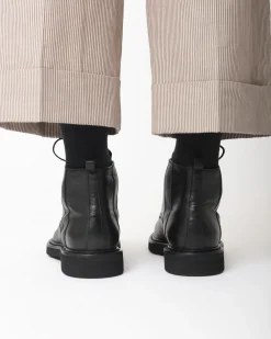 La Piscine Paris Bottines es à lacets et à surpiqûres en cuir Premiata*Homme Chaussures