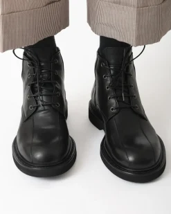 La Piscine Paris Bottines es à lacets et à surpiqûres en cuir Premiata*Homme Chaussures