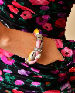 La Piscine Paris Bracelet en tissu imprimé Emilio Pucci*Femme Bijoux