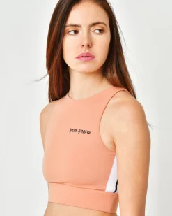 La Piscine Paris Brassière de sport en tissu stretch Palm Angels*Femme Tops|Sportwear