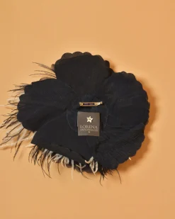 La Piscine Paris Broche en organza marine Lorena Antoniazzi*Femme Bijoux