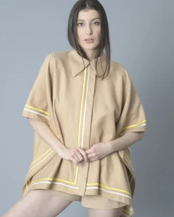 La Piscine Paris Cape en coton à broderie Elisabetta Franchi*Femme Blousons & Vestes