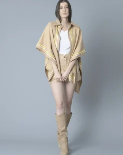La Piscine Paris Cape en coton à broderie Elisabetta Franchi*Femme Blousons & Vestes